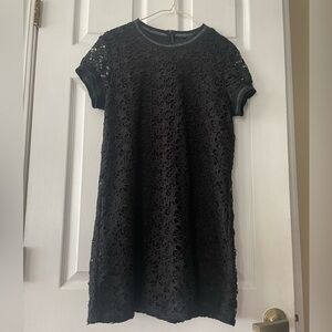 Zara Black Lace Short Sleeve Dress